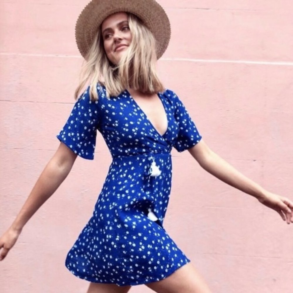 Faithfull the brand Freya Betina floral wrap dress